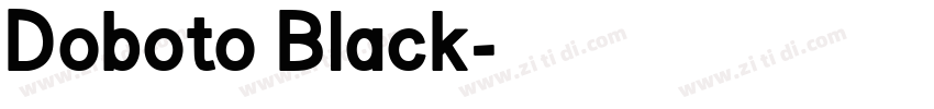 Doboto Black字体转换
